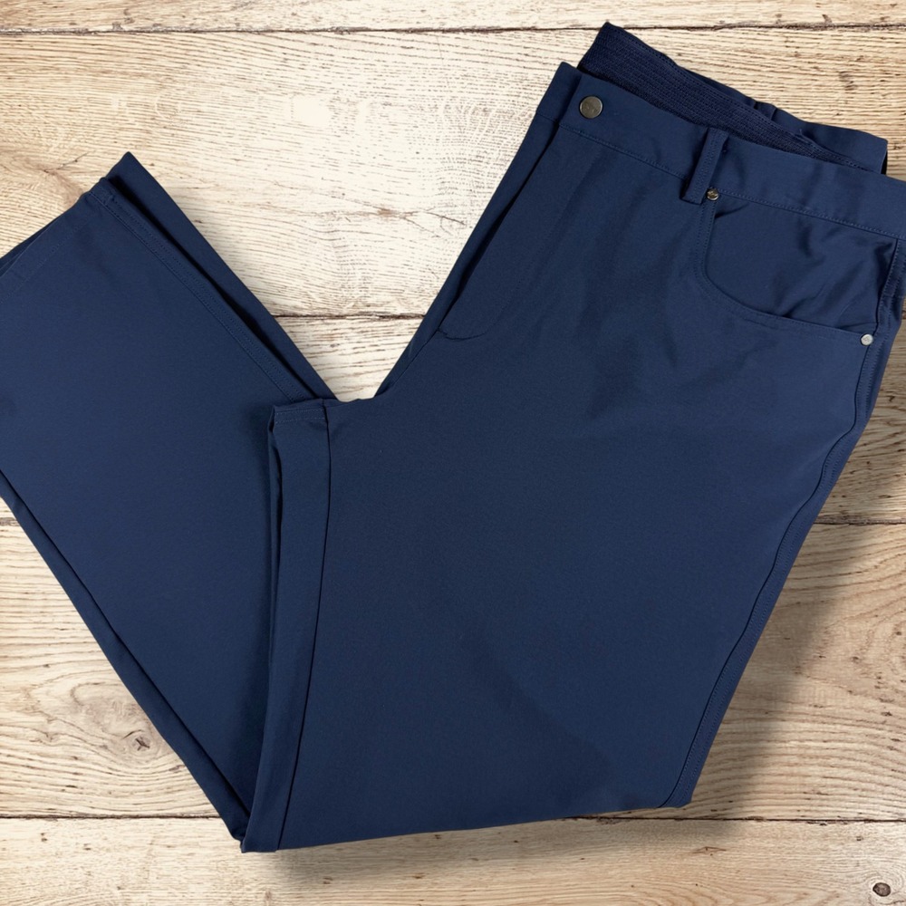 GREG NORMAN Mens ML75 Performance 5-Pocket Golf Pants‎ Stretch 40x32 Navy Blue